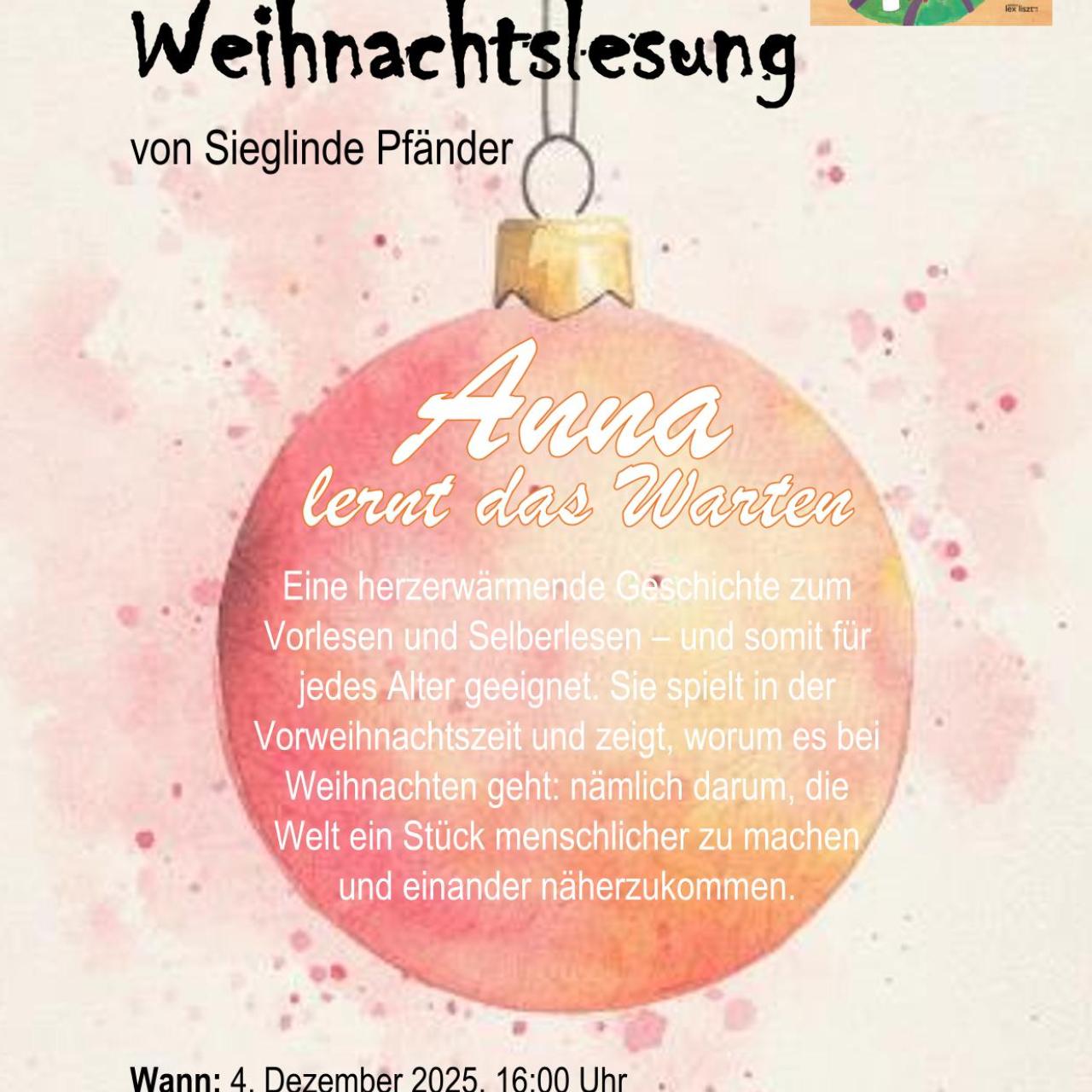 Einladung Weihnachtslesung 4.12.2025